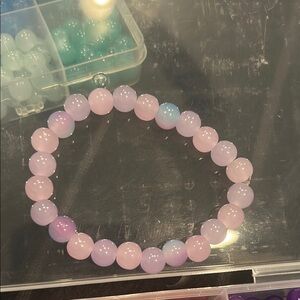 Elegant Pink Beaded Bracelet